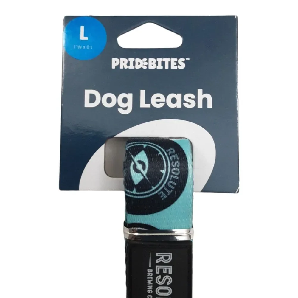 Pride Bites Dog Leash Green Large Padded Handle